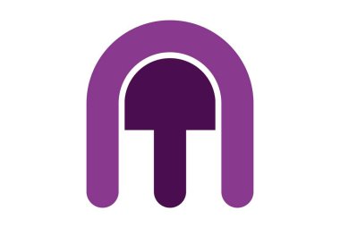 mektup m vektör logo simge vektör kavramı düz tasarımı