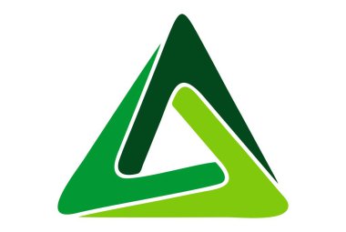üçgen logo kavramı simge vektör vektör kavramı düz tasarımı