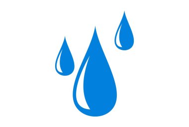 su düşmek logo simge vektör kavramı düz tasarım kavramı