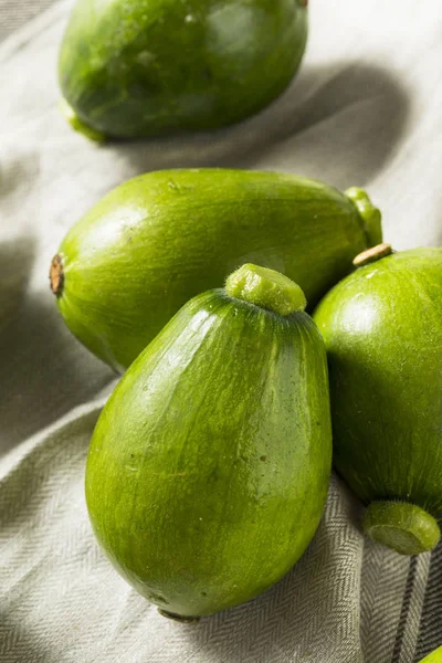 Squash Coreano Orgânico Verde Cru Pronto Para Cozinhar — Fotografia de Stock