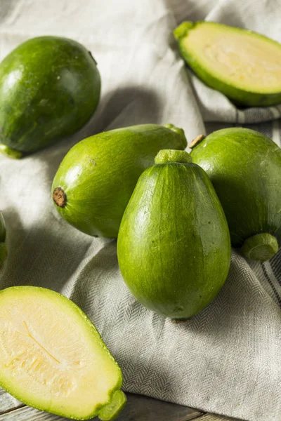 Squash Coreano Orgânico Verde Cru Pronto Para Cozinhar — Fotografia de Stock