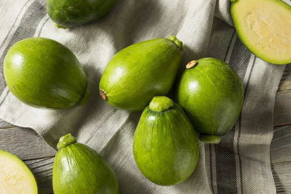 Squash Coreano Orgânico Verde Cru Pronto Para Cozinhar — Fotografia de Stock