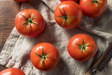 Cook çiğ kırmızı organik domates hazır