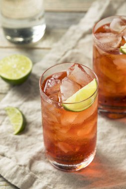 Ev yapımı tatlı Cape Codder kokteyl kireç ve votka ile