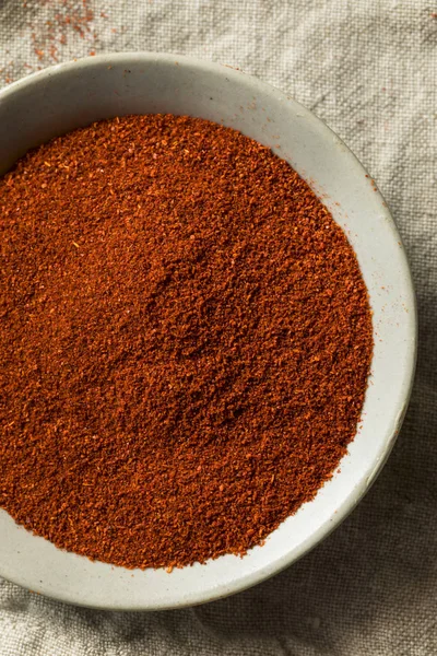 Paprika Secca Affumicata Rossa Biologica Una Ciotola — Foto Stock