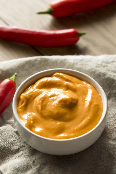 Ev yapımı baharatlı Mayo Aioli hazır kullanım için