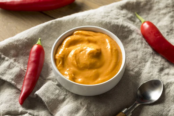 Ev yapımı baharatlı Mayo Aioli hazır kullanım için