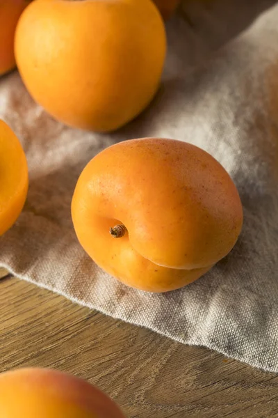 Ham olgun organik kayısı yemeye hazır