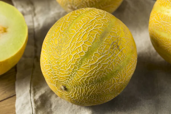 Melón Limón Orgánico Crudo Listo Para Comer — Foto de Stock