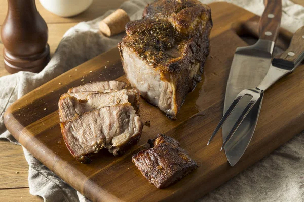 Roasted Pork Butt Shoulder Salt Pepper — Stockfoto