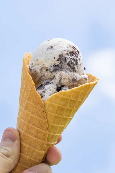 Sweet Sugary Ice Cream Cone Ready Eat Royalty Free Stock Photos