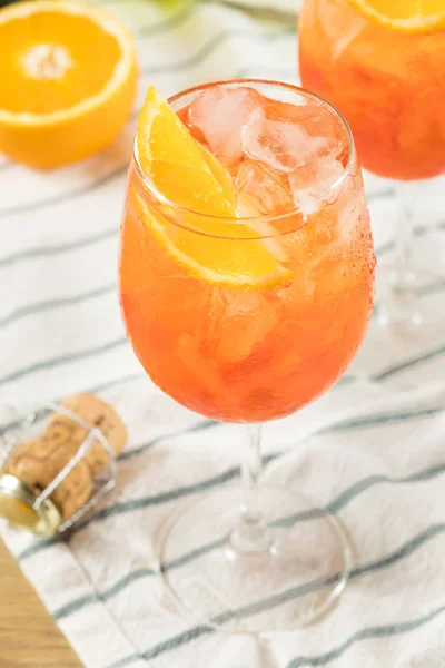 Alcoholische Aperol Spritz Met Champagne Sinaasappelen — Stockfoto