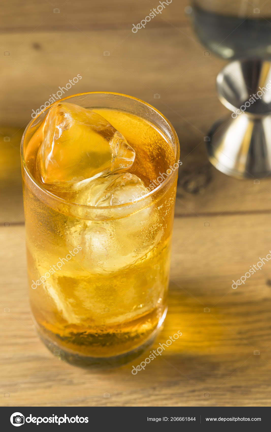 Cold Vodka Energy Drink Cocktail Ice — Stock Photo © bhofack2 #206661844