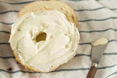 Homemade Low Fat Cream Cheese Spread in a Bowl clipart