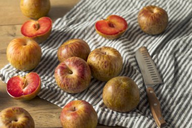 Organik kırmızı Pluots yemeye hazır tasarlamak