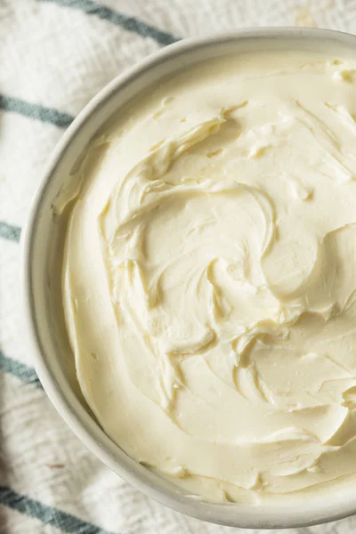 Homemade Low Fat Cream Cheese Spread in a Bowl