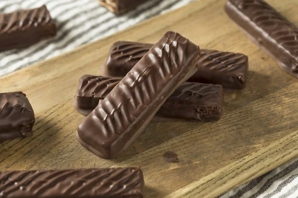 Édes Házi Tej Csokoládé Cukorka Bárok Karamell — Stock Fotó