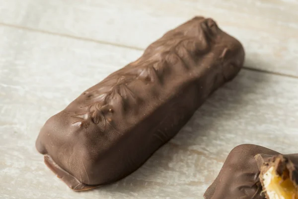Sweet Homemade Milk Chocolate Candy Bars Caramel — Stock Photo, Image