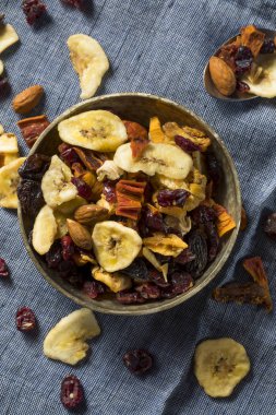 Kiraz ve muz ile organik Kuru meyve Trail Mix