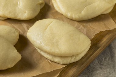 Ev yapımı Çinli Bao Buns atmak yemeye hazır