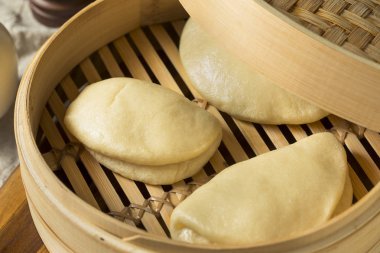 Ev yapımı Çinli Bao Buns atmak yemeye hazır
