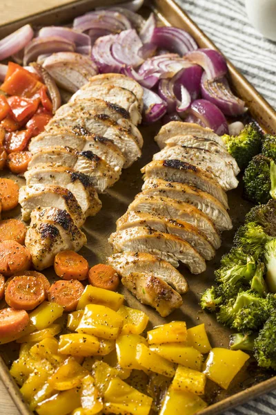 Ev yapımı Keto sac tava tavuk gökkuşağı sebzeli