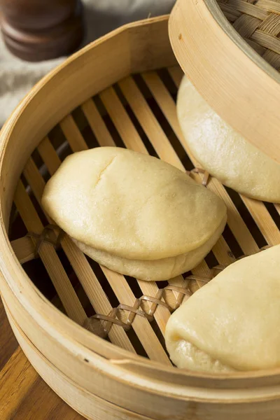 Caseiro Cozido Vapor Chinês Bao Buns Pronto Para Comer — Fotografia de Stock