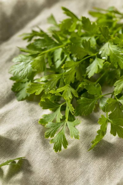 Organik düz yaprak maydanoz bir grup