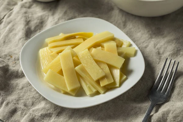 Сирі Бамбукові Пагони Тарілці — стокове фото