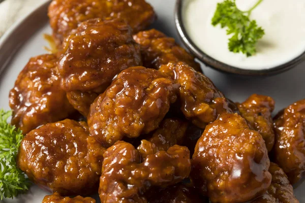 Barbecue Boneless Chicken Wings Blue Cheese — Stock Photo, Image