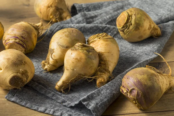 Vegetales Rutabaga Rutabaga Ecológicos Crudo Saludables — Foto de Stock