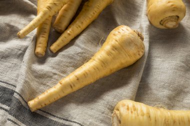 Ham organik kahverengi Parnsip kökleri hazır Cook için