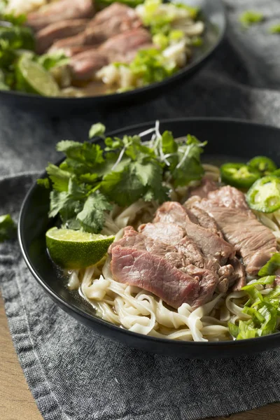 Homemade Beef Vietnamese Pho Soup Veggies — Stock Photo, Image