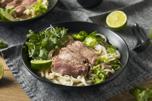 Sopa Pho Vietnamita Carne Casera Con Verduras — Foto de Stock