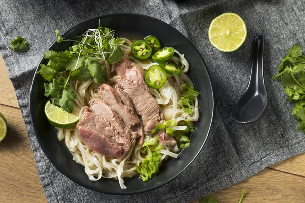 Sopa Pho Vietnamita Carne Casera Con Verduras —  Fotos de Stock