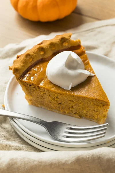 Zoete Zelfgemaakte Thanksgiving Pompoen Pie Klaar Eten — Stockfoto