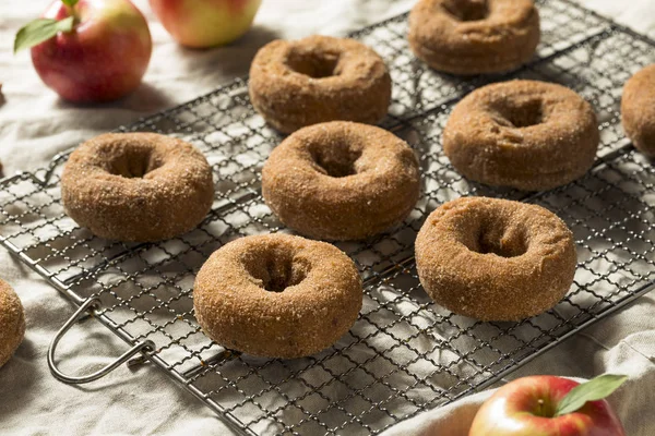 Donuts Caseros Sidra Manzana Con Azúcar Canela — Foto de Stock