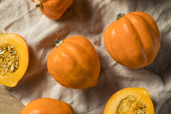 Raw Organic Golden Acorn Squash Ready Cook — Stock Photo, Image