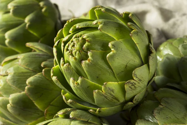 Rauwe Biologische Groene Artisjokken Ready Cook — Stockfoto