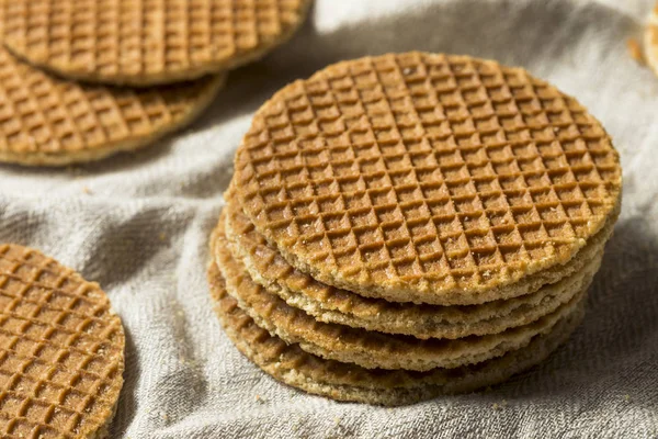 Домашнє Голландського Stroopwafles Мед Готові Вживання — стокове фото