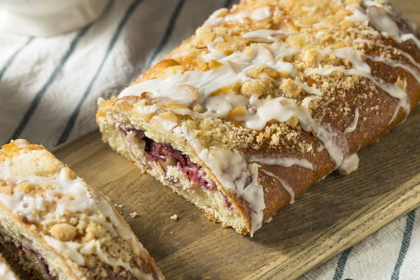 Bolo Café Caseiro Doce Strudel Para Café Manhã — Fotografia de Stock