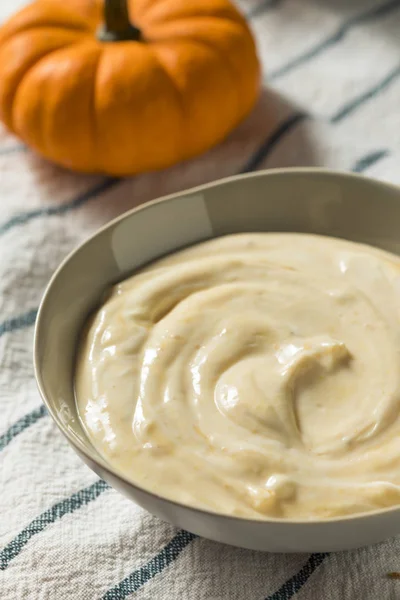 Gesunder Bio Kürbis Gewürz Joghurt Zum Frühstück — Stockfoto