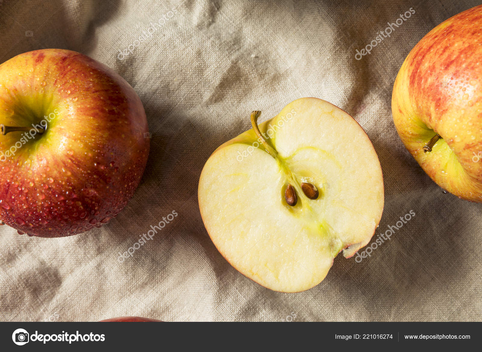 Raw Red Organic Envy Apples Ready Eat Stock Photo by ©bhofack2 221016274