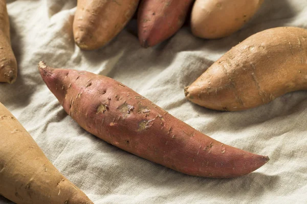 Сира Органічна Солодка Картопля Готова Приготування — стокове фото