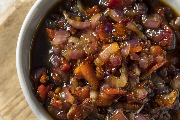 Mermelada Casera Arce Dulce Con Tocino Lista Para Comer — Foto de Stock