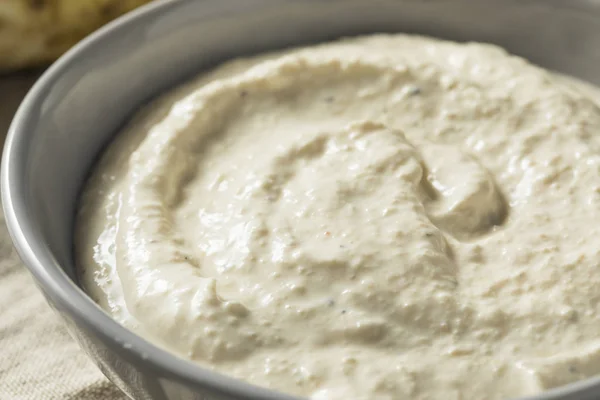 Spicy Homemade Horseradish Sauce Bowl — Stock Photo, Image