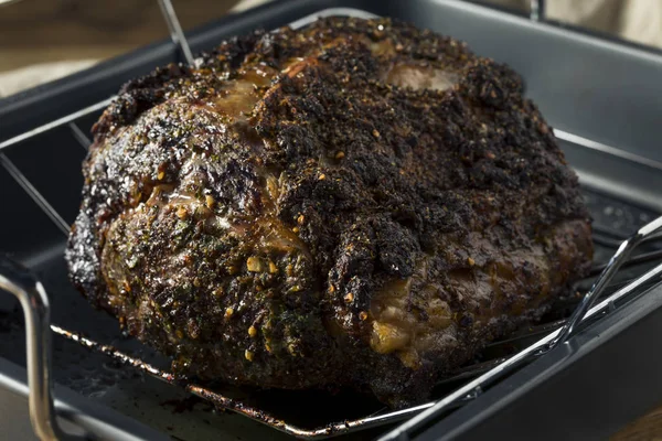 Assado Sem Ossos Costela Carne Assada Pronto Para Comer — Fotografia de Stock