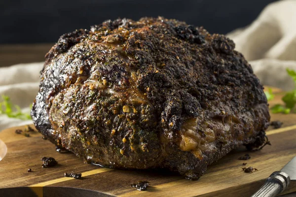 Roasted Boneless Prime Beef Rib Roast Ready Eat — Stock Photo, Image
