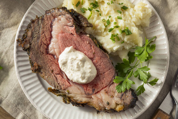 Roasted Boneless Prime Beef Rib Roast Ready to Eat