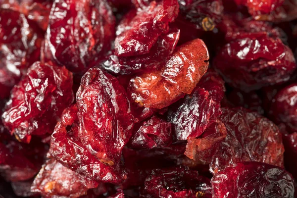 Biologische Rauwe Droge Cranberries Een Kom — Stockfoto
